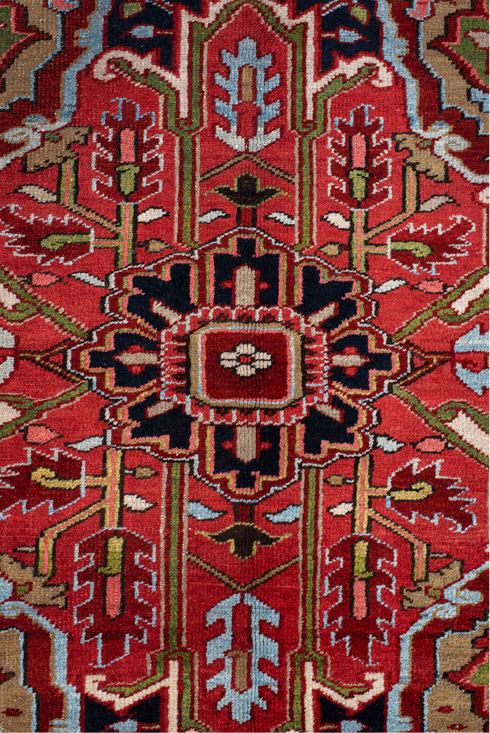 Antique Heriz Area Rug (9' x 13')